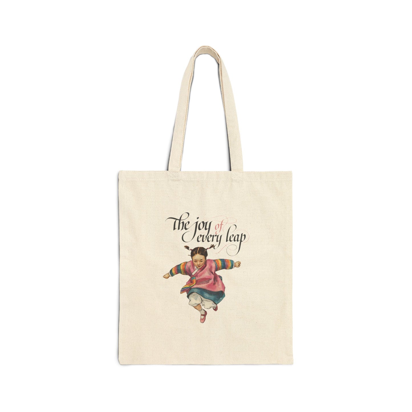 The joy of every leap Cotton Canvas Tote Bag - StyleMZ