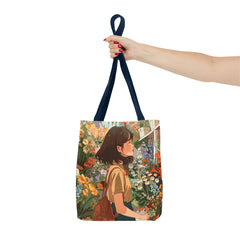 Korea -  Girl and Flower Shop Tote Bag (AOP)  - StyleMZ