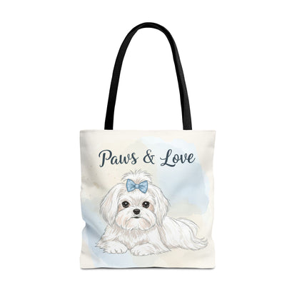 Paws & Love Dog Tote Bag - Durable Pet Lover's Carryall