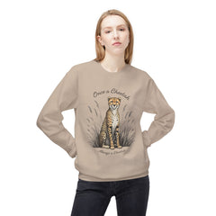 Always a cheetah Unisex Midweight Softstyle Fleece Crewneck Sweatshirt - StyleMZ