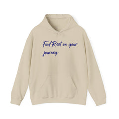 Sudadera con capucha unisex de mezcla pesada Find Rest on the Journey - Corea - StyleMZ 