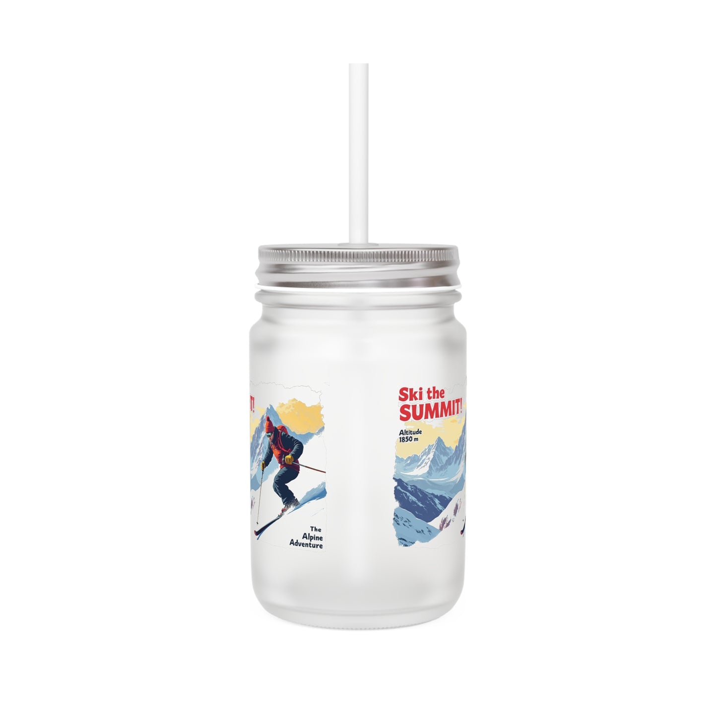 Ski the summit Mason Jar - StyleMZ