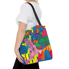 Korea -  The hillside village in Korea Tote Bag (AOP)  - StyleMZ