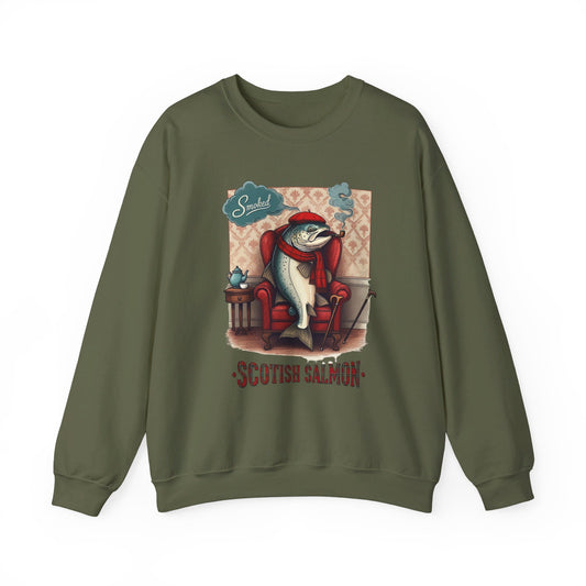 Korea -  Scottish Salmon Unisex Heavy Blend™ Crewneck Sweatshirt  - StyleMZ