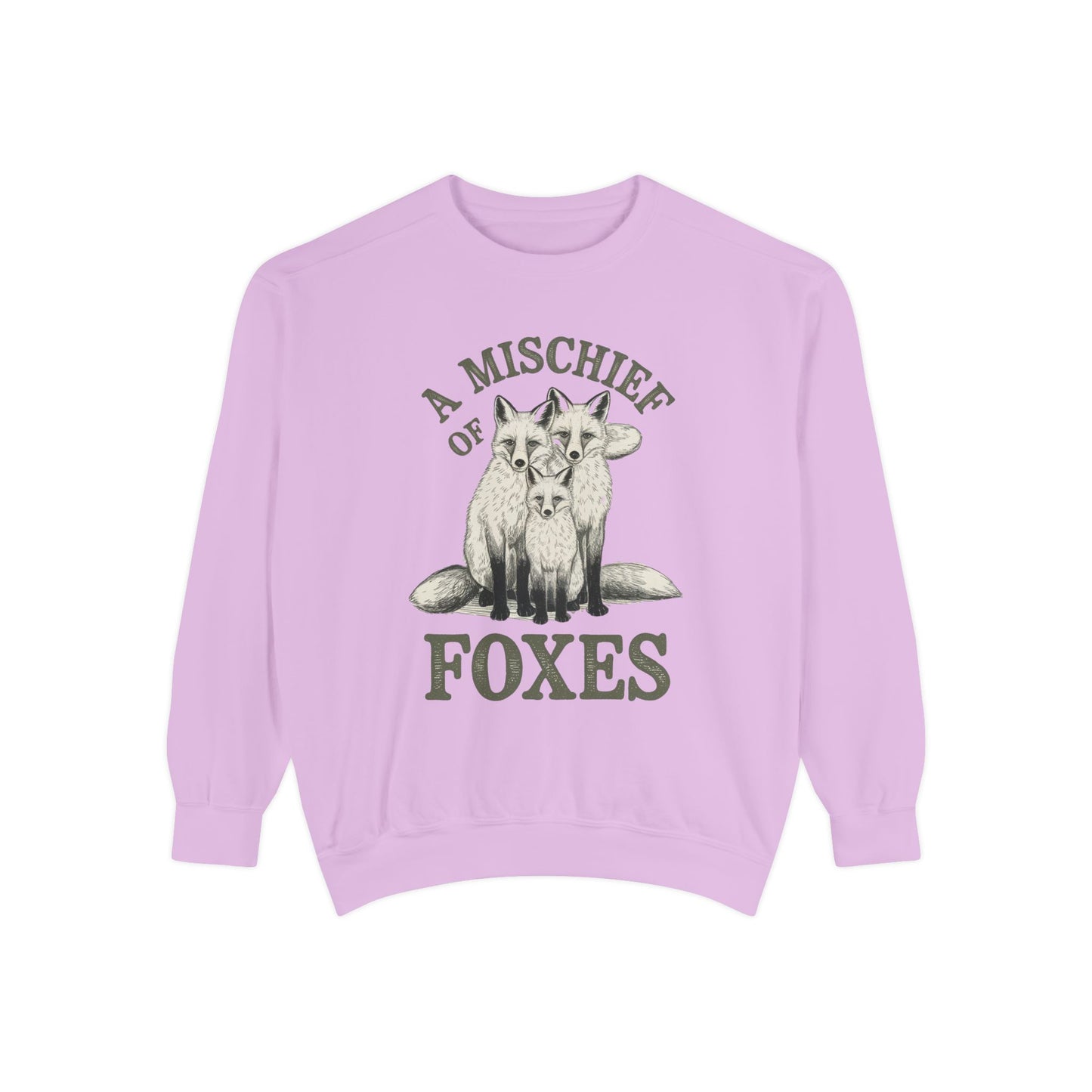 A mischief of Foxes Unisex Garment-Dyed Sweatshirt - StyleMZ