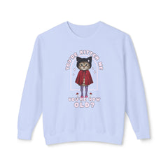 Corea - ¡Eres un gatito! Sudadera unisex ligera con cuello redondo - StyleMZ 