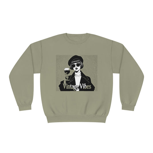 StyleMZ -  Vintage vibes Unisex NuBlend® Crewneck Sweatshirt  - StyleMZ