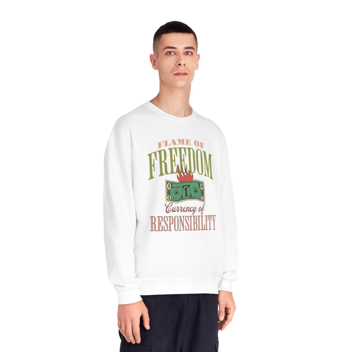 Korea - Currency of freedom Unisex NuBlend® Crewneck Sweatshirt - StyleMZ - Stylemz