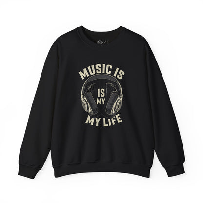 Music is my life Unisex Heavy Blend™ Crewneck Sweatshirt