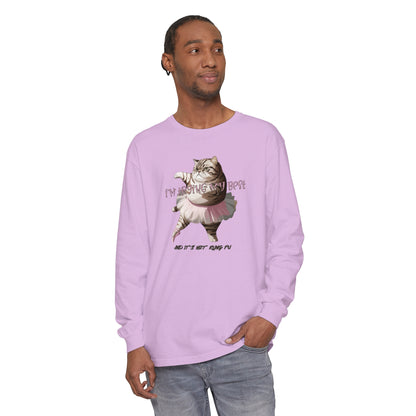 Korea -  It's not kung fu Unisex Garment-dyed Long Sleeve T-Shirt  - StyleMZ