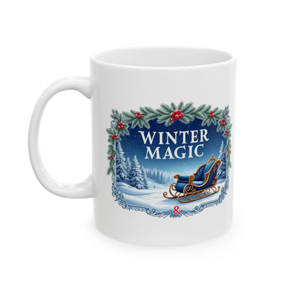 Winter Magic Ceramic Mug, (11oz, 15oz) - StyleMZ