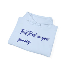 Find Rest on the Journey Unisex Heavy Blend™ Hooded Sweatshirt  - Korea  - StyleMZ