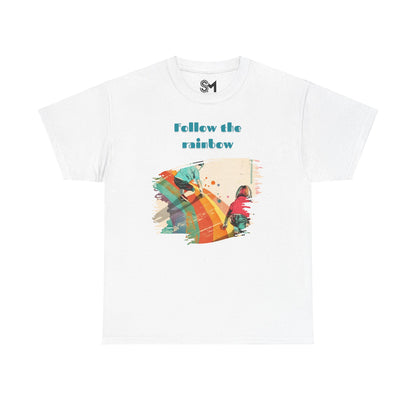 Follow the rainbow Unisex Heavy Cotton Tee - StyleMZ