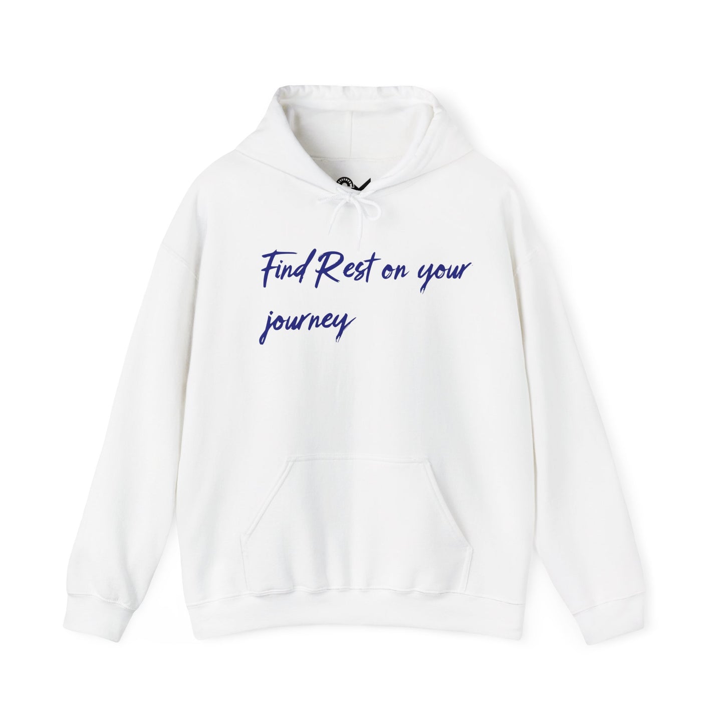 Find Rest on the Journey Unisex Heavy Blend™ Hooded Sweatshirt - StyleMZ