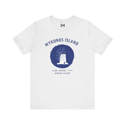 Mykonos Island Unisex Jersey Short Sleeve Tee