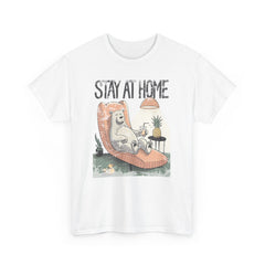 Stay at home Unisex Heavy Cotton Tee  - StyleMZ