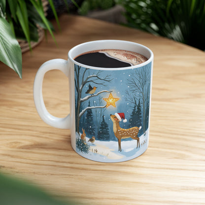 serene winter Ceramic Mug, (11oz, 15oz) - StyleMZ