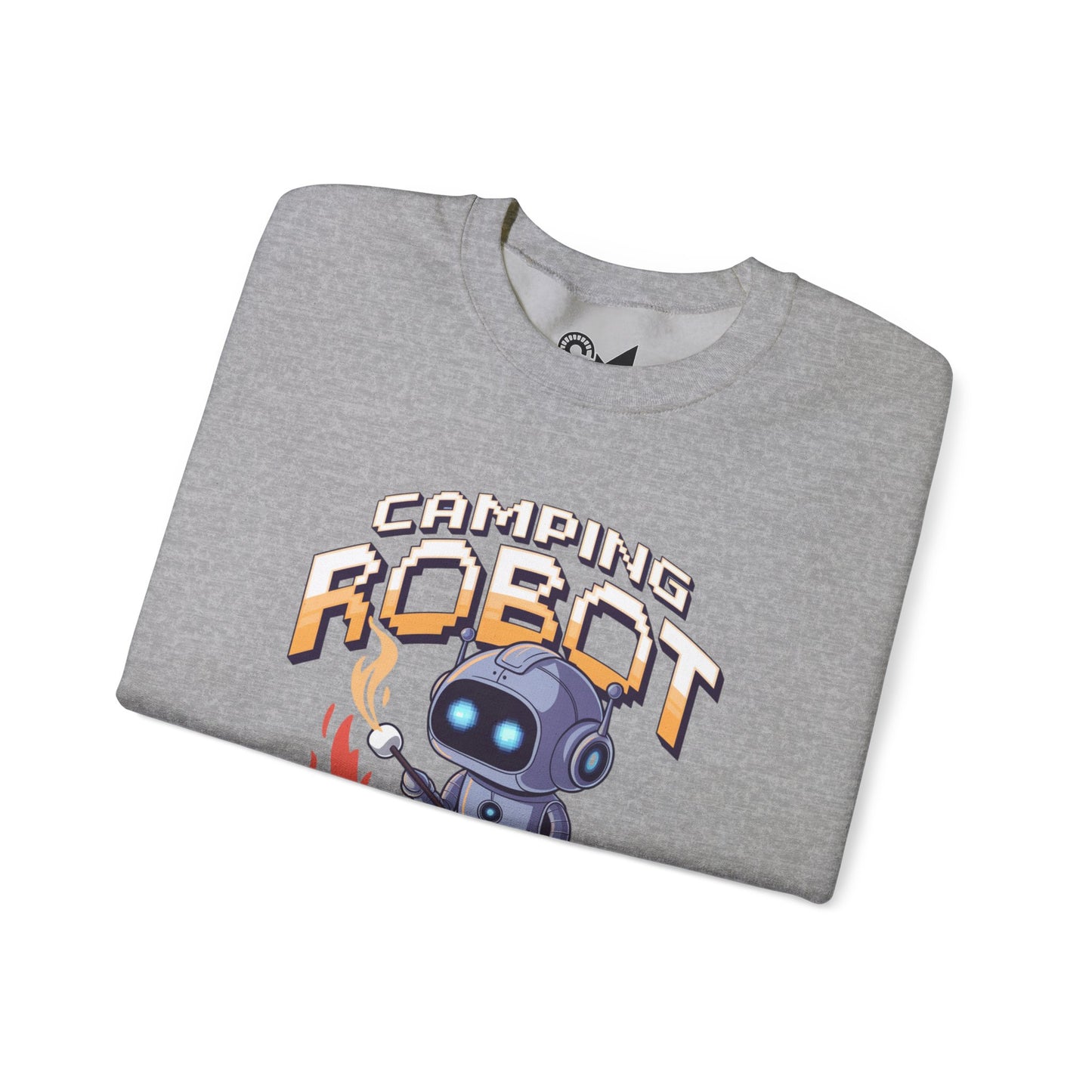 Camping robot Unisex Heavy Blend™ Crewneck Sweatshirt - StyleMZ