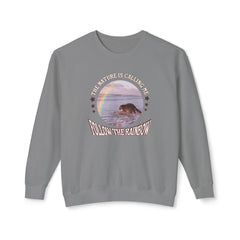 Korea -  Nature is calling me Unisex Lightweight Crewneck Sweatshirt  - StyleMZ