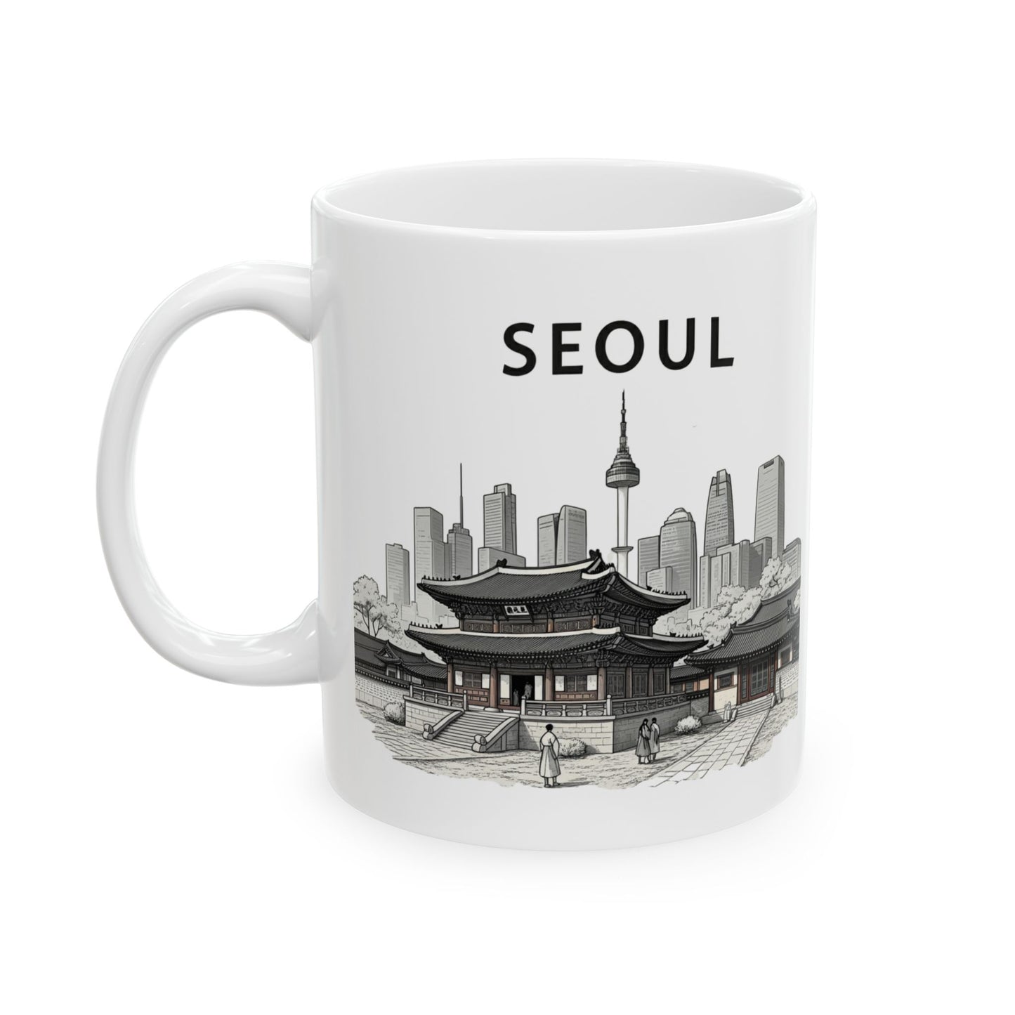 SEOUL Ceramic Mug, (11oz, 15oz) - StyleMZ