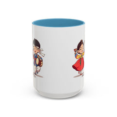 Korea -  Dance of joy Accent Coffee Mug (11, 15oz)  - StyleMZ