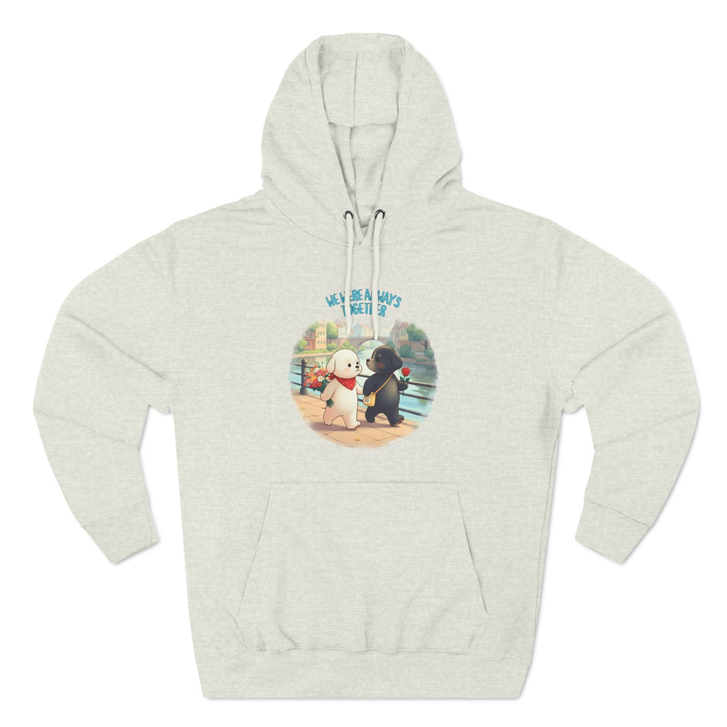 Korea - Always together Three-Panel Fleece Hoodie - StyleMZ - Stylemz