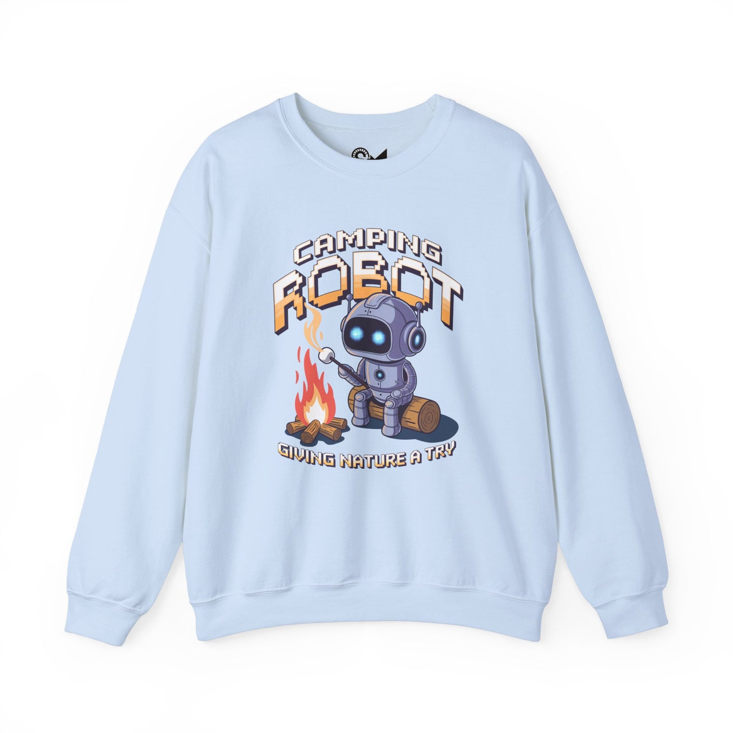 Camping robot Unisex Heavy Blend™ Crewneck Sweatshirt - StyleMZ