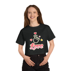 Korea -  Love Champion Women's Heritage Cropped T-Shirt  - StyleMZ