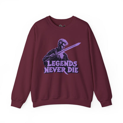 Legends never die Unisex Heavy Blend™ Crewneck Sweatshirt - StyleMZ