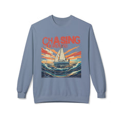 Chasing Horizons Unisex Midweight Softstyle Fleece Crewneck Sweatshirt  - StyleMZ