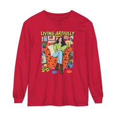 Living Artfully Unisex Garment-dyed Long Sleeve T-Shirt  - StyleMZ