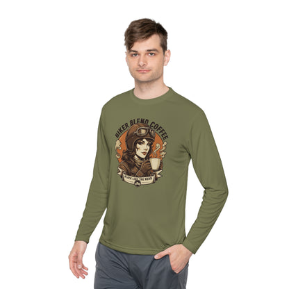 Korea -  Bike blend coffee Unisex Lightweight Long Sleeve Tee  - StyleMZ