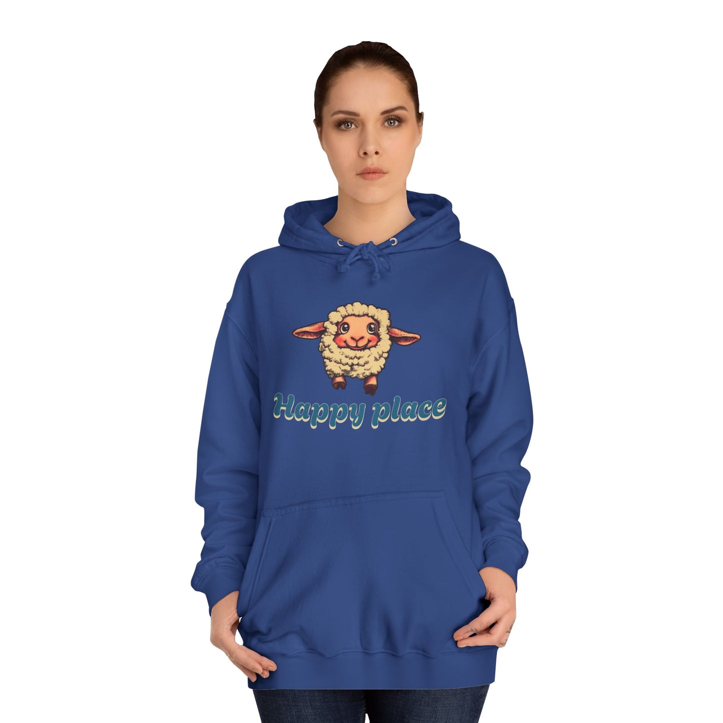 Korea -  Happy place Unisex College Hoodie  - StyleMZ