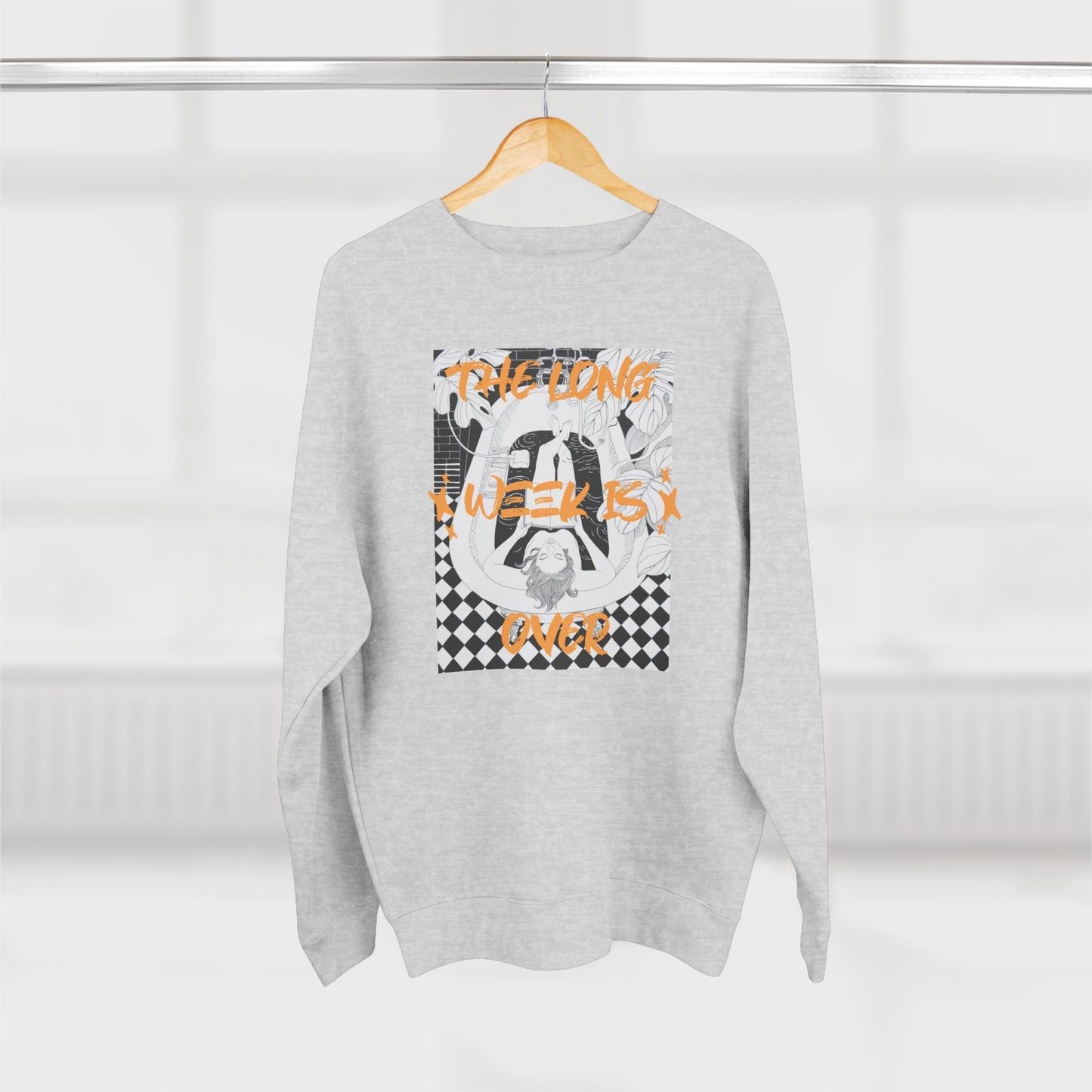 Korea -  The Long week is over Unisex Crewneck Sweatshirt  - StyleMZ