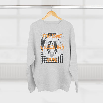 Korea -  The Long week is over Unisex Crewneck Sweatshirt  - StyleMZ