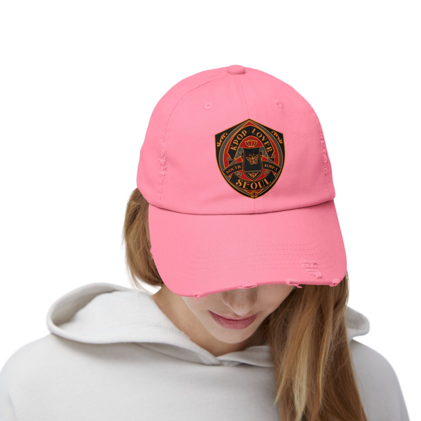 Korea -  KPOP Lover Unisex Distressed Cap  - StyleMZ