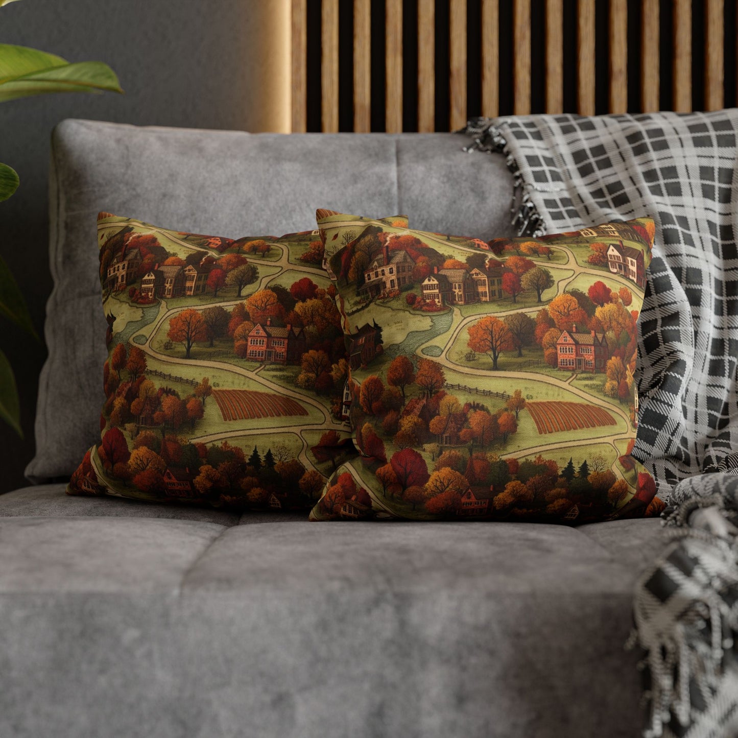 Map of Memories II Spun Polyester Square Pillowcase - StyleMZ