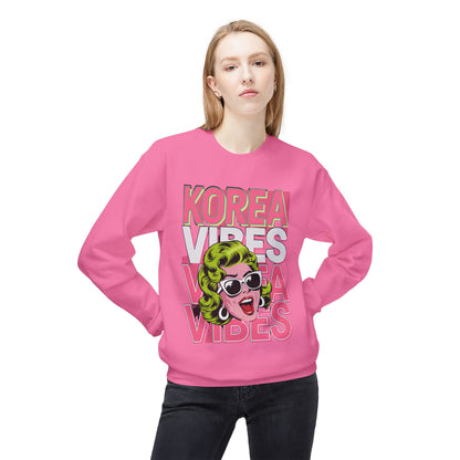 Korea -  Korea Vibes Unisex Midweight Softstyle Fleece Crewneck Sweatshirt  - StyleMZ