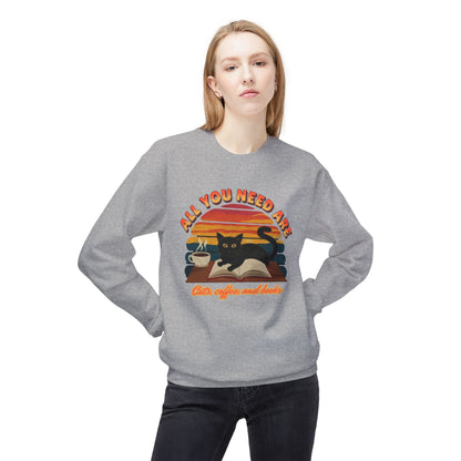 Korea -  All you need are Unisex Midweight Softstyle Fleece Crewneck Sweatshirt  - StyleMZ