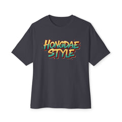 Korea -  Hongdae style Unisex Oversized Boxy Tee  - StyleMZ