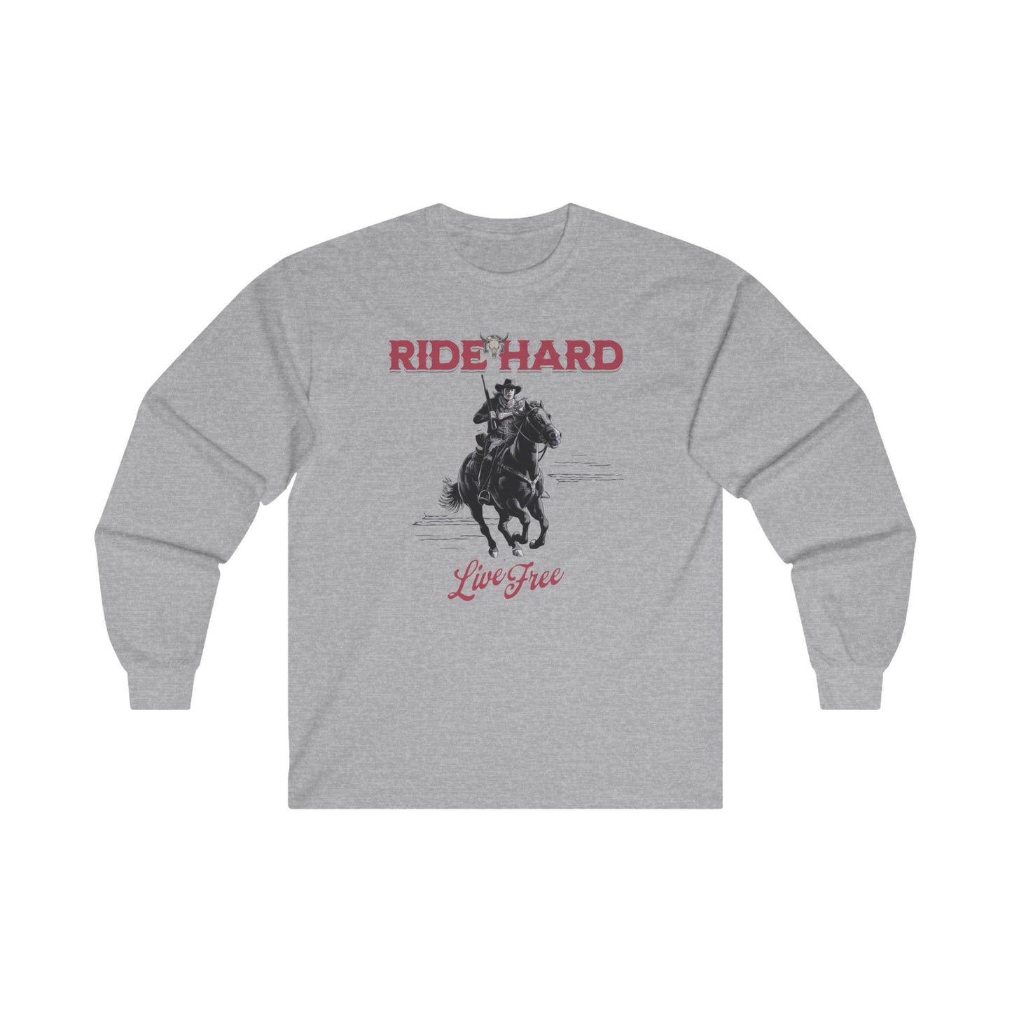 Ride hard Unisex Ultra Cotton Long Sleeve Tee - StyleMZ