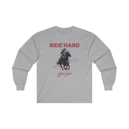 Ride hard Unisex Ultra Cotton Long Sleeve Tee - StyleMZ