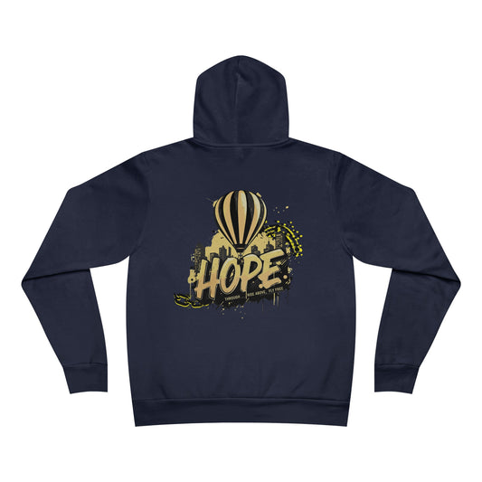 Sudadera unisex con capucha de forro polar y esponja Hope - StyleMZ