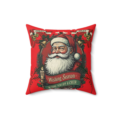 Holly Jolly Spun Polyester Square Pillow  - Korea  - StyleMZ