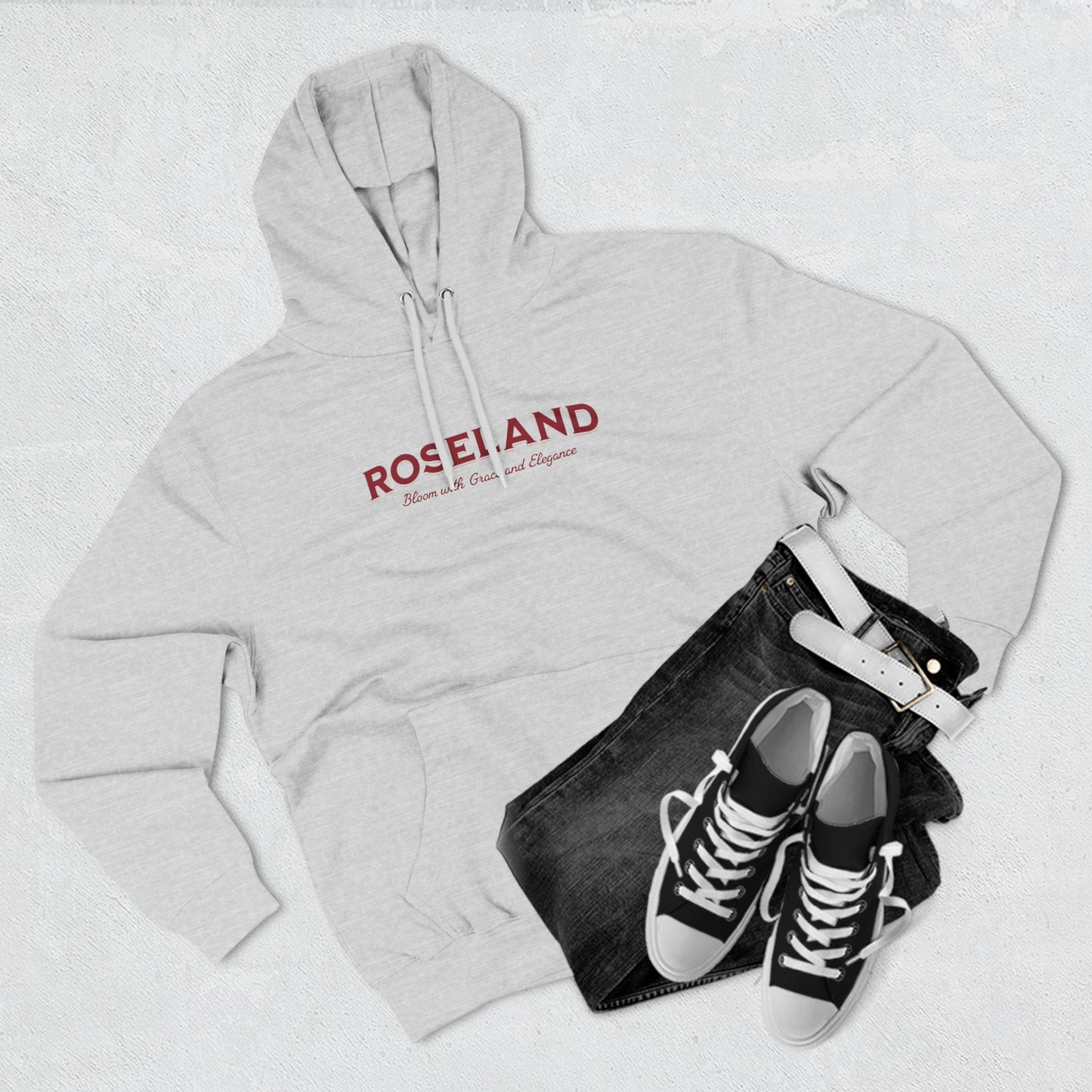 Roseland Three-Panel Fleece Hoodie - StyleMZ