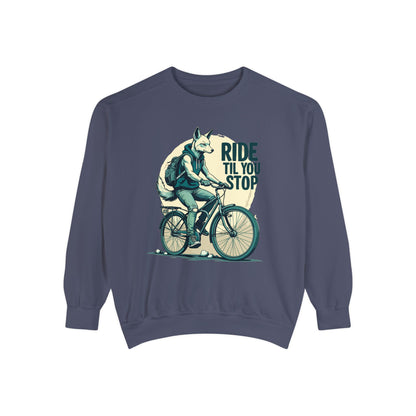 Corea - Sudadera unisex teñida en prenda Ride till you stop - StyleMZ 