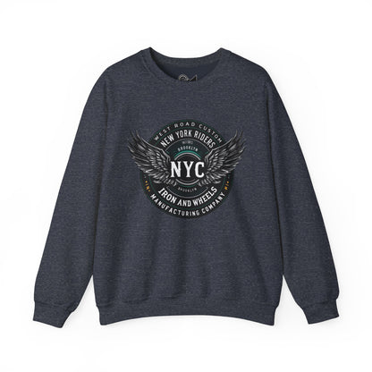 New York Riders Unisex Heavy Blend™ Crewneck Sweatshirt - StyleMZ