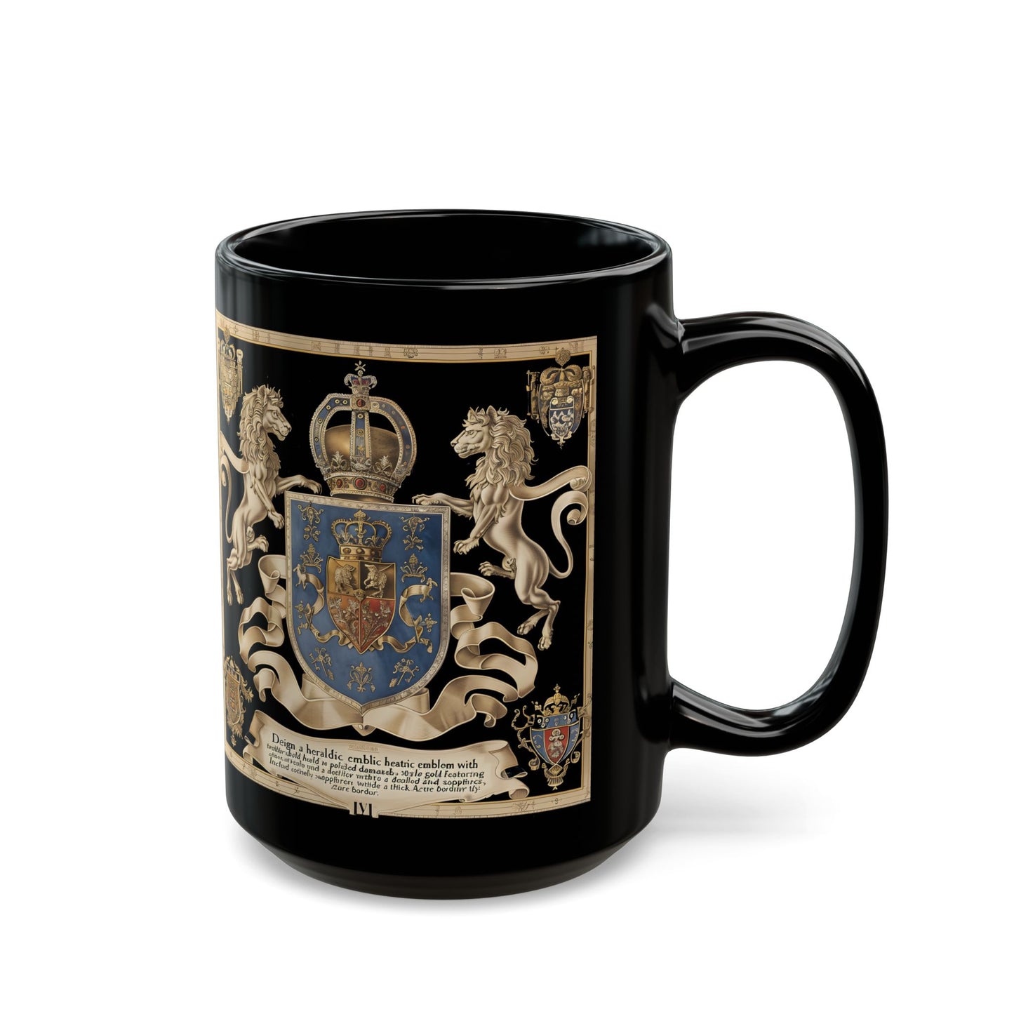 Royal heritage Black Mug (11oz, 15oz) - StyleMZ