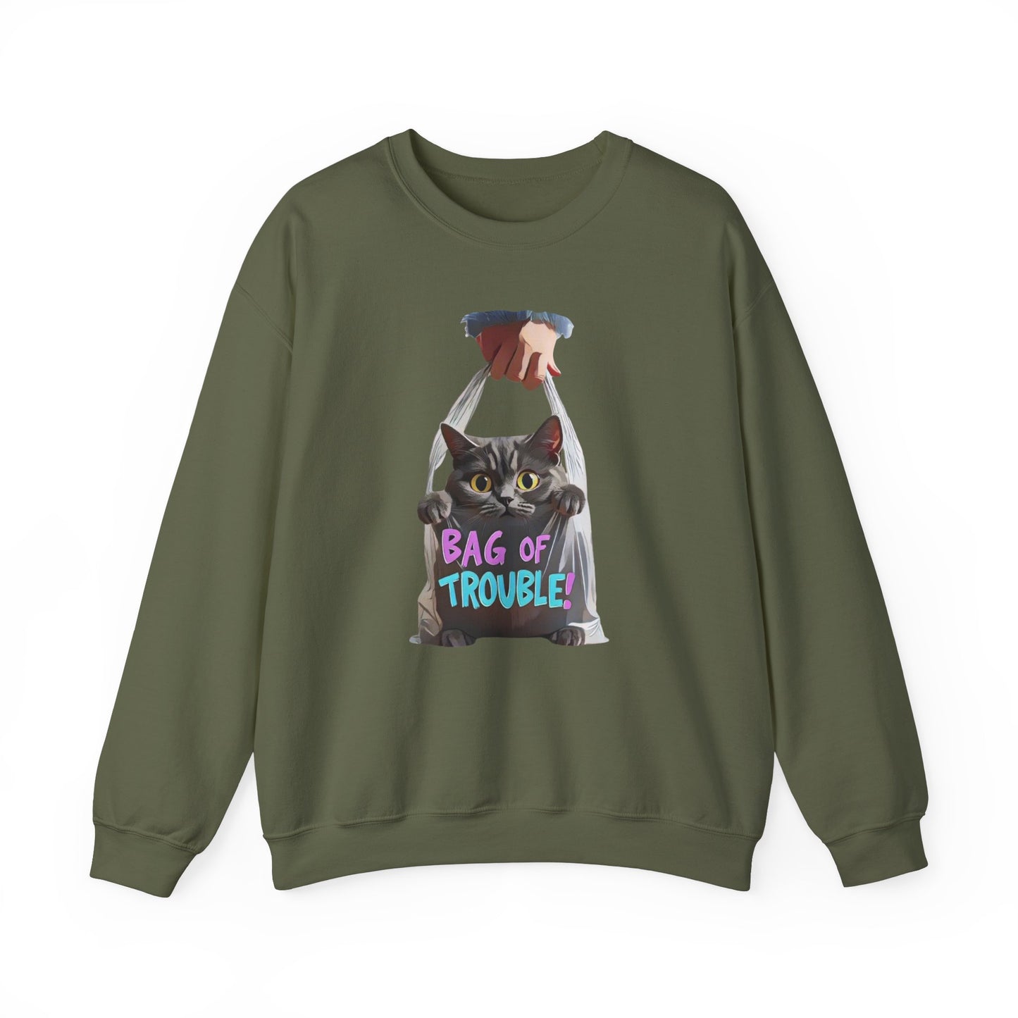 Bag of trouble Unisex Heavy Blend™ Crewneck Sweatshirt - StyleMZ