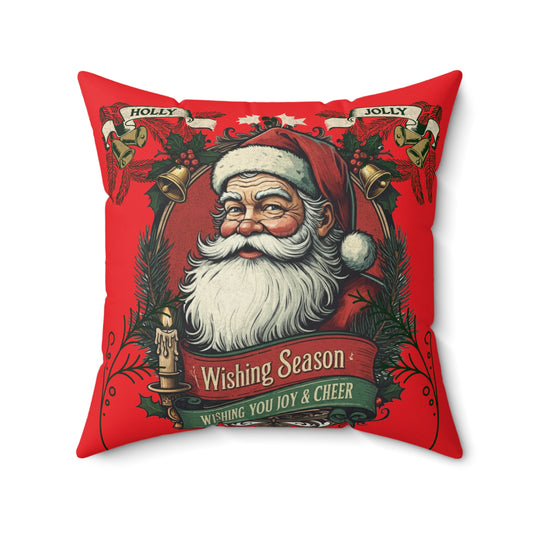 Holly Jolly Spun Polyester Square Pillow  - Korea  - StyleMZ